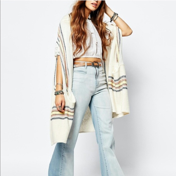Free People Sweaters - HP 💖 Free People Deck Chair Knitted Kimono